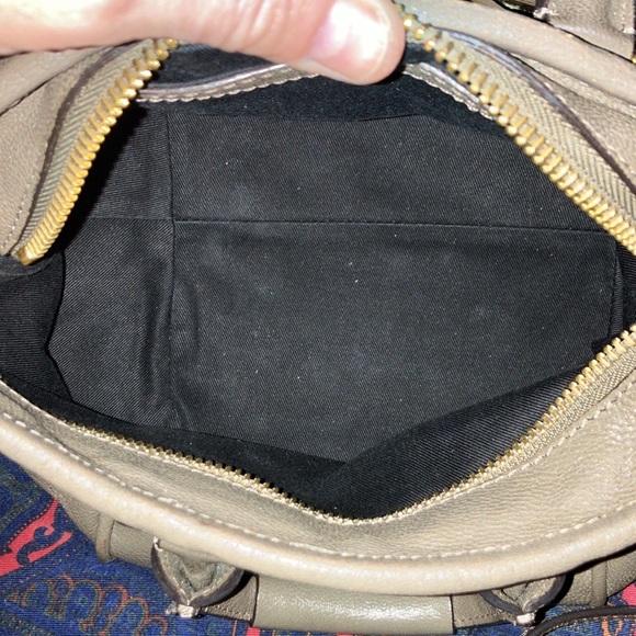 Chloe Taupe Brown Shoulder Bag with Gold Accents - Picture 11 of 14